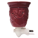Burgundy Ceramic Plug In Wax Melter